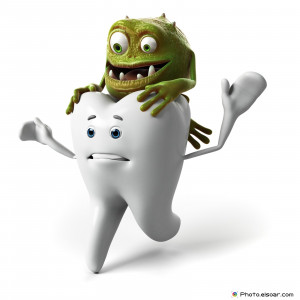 24 Funny Tooth and Bacteria. HQ Images