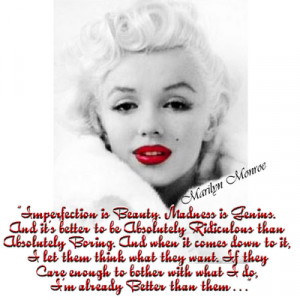 Famous Marilyn Monroe quote