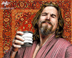 The Dude The Big Lebowski Bowling Comedy by chuckhodi: Chuckhodi