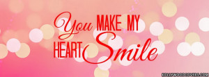 You make my heart Smile Profile Cover for FB