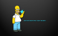Cartoons Mac Wallpapers Eating with the Simpsons-128283.jpg