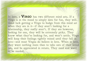 Virgo, learning more about your characteristics and personality can ...