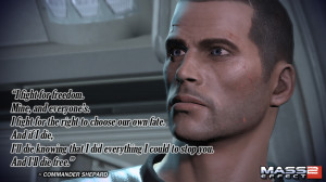 ... Commander Shepard motivational inspirational love life quotes sayings