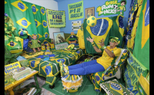 Photos: This Brazilian soccer fan is absolutely nuts about her team ...