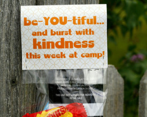 girls camp handouts be you tiful kindness instant download young women ...