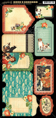 Graphic 45 - Raining Cats and Dogs Collection - Cardstock Tags and ...