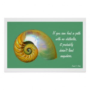 A06 Nautilus Shell Poster- Inspirational Quote.3