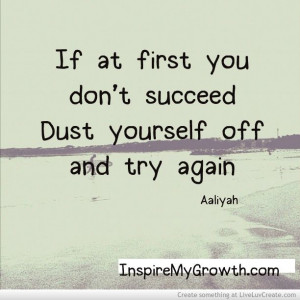 Dust yourself off...