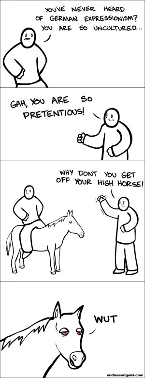 get off your high horse funny