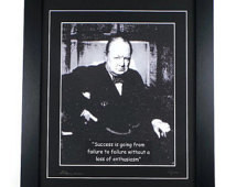 Winston Churchill Quote Canvas Art Print Framed ...