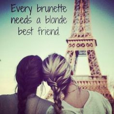 ... blonde best friend
