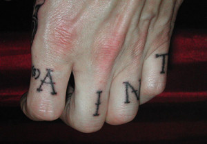 quote knuckle tattoo ideas