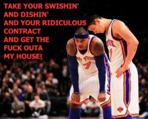 Carmelo Anthony and Jeremy Lin, funny