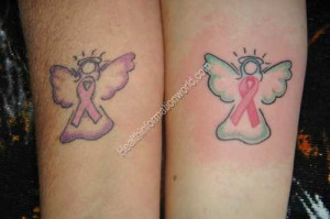 Cancer ribbon tattoos to deliver messages