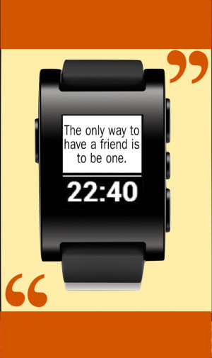 great watchface for pebble smartwatch with wise motivational quotes ...