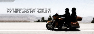Important Wife and Harley Facebook Cover