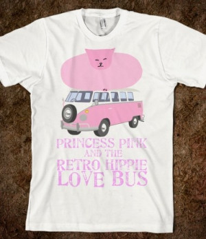 ... Love Bus. Join the tour. #cat #art #hippie #retro #skreened #cats