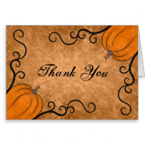 Thanksgiving Thank You Card