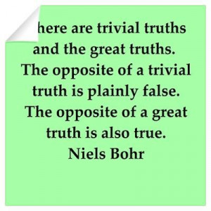 Niels Bohr quotes Wall Decal