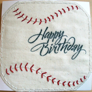 Baseball Birthday Card!
