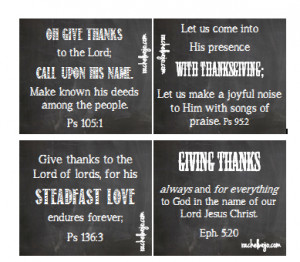LOVE LOVE LOVE these FREE Printable Thanksgiving Bible Verse Cards ...