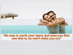 hair quotes about tears No man is worth your tears”