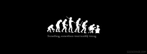 beautiful illustration of the irony of human evolution