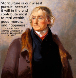 ... and happiness. Letter from Thomas Jefferson to George Washington 1787