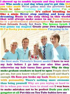 ... today a bunch of r5 tv quotes and some of my favorite quotes from them
