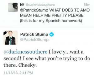 funny patrick stump tweets twitter