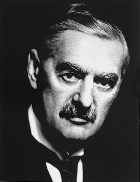 British Prime Minister Neville Chamberlain gave this speech to the ...