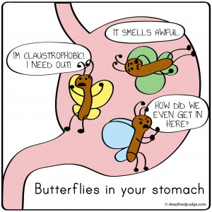 11. BUTTERFLLIES IN STOMACH