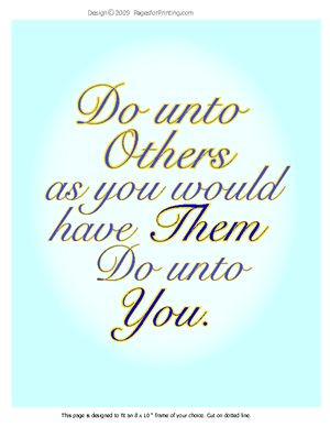 do unto others | Do Unto Others | BeautifulWords.net