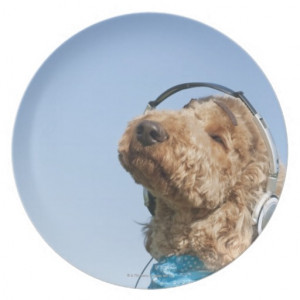 Standard Poodle Party Plate