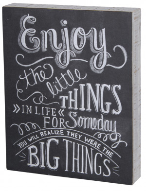 Chalkboard Sign-Enjoy the Little Things