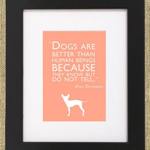Dog Quotes Framed Chihuahua Print 