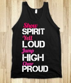 Cheer tank top. #Cheerleader #Cheerleading