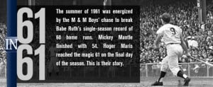 Roger Maris blasted home run No. 61 on October 1, 1961, to surpass ...