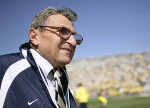 Joe Paterno, Penn State Football Coach, In The Middle Of A Wicked