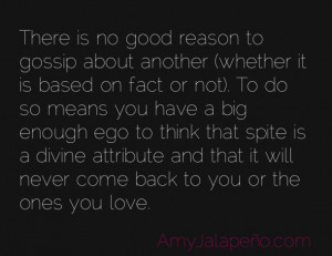 how important is gossip? + keeping your ego in check (daily hot! quote ...
