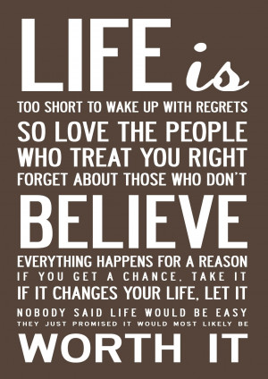 ... life, let it. Nobody said life would be easy, they just promised it