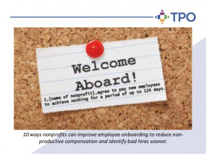 10 New Employee Onboarding Tips for Non Profit Organizations