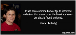 It has been common knowledge to informed collectors that many times ...