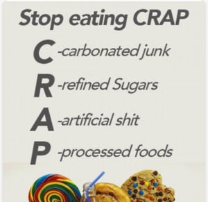 When I eat like crap, I feel like crap.