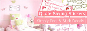 Wall Quote Decals Nursery Saying Stickers