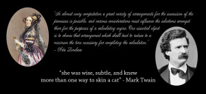 Ada Lovelace and Mark Twain explain something that is important for ...