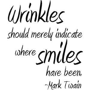 Smile / ageless beauty / Mark Twain quotes