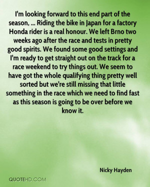 Nicky Hayden Quotes | QuoteHD