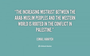 mistrust between the Arab-Muslim peoples and the western world ...
