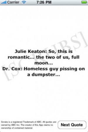 View bigger - Scrubs Funniest Quotes for iPhone screenshot